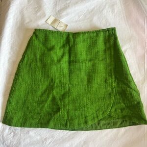 Abercrombie & Fitch Green A-Line Mini Skirt Casual Resort Wear